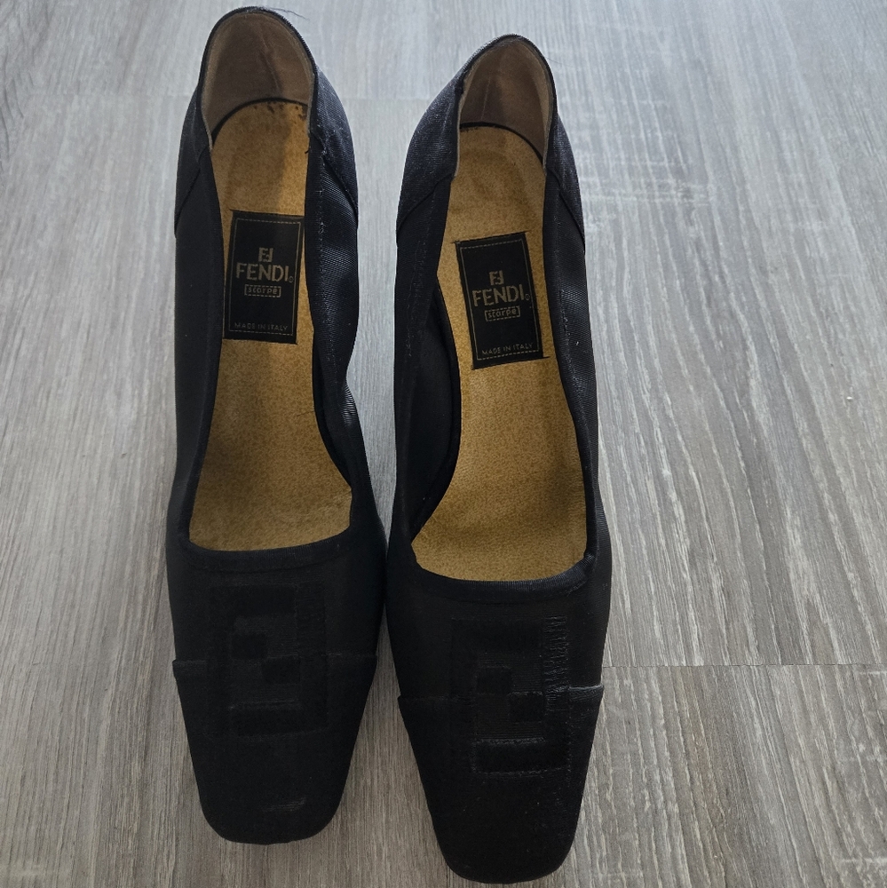 Fendi black heels